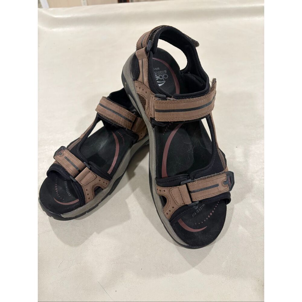 Men’s Abeo Leather Sandals, size 13N, Leather uppers, fully adjustable, NEW